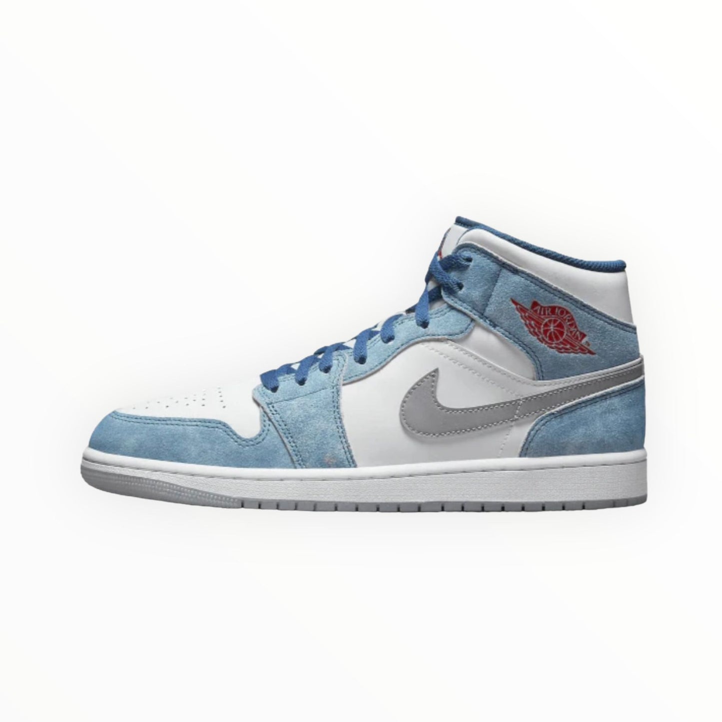 Air Jordan 1 Mid - French Blue Fire Red