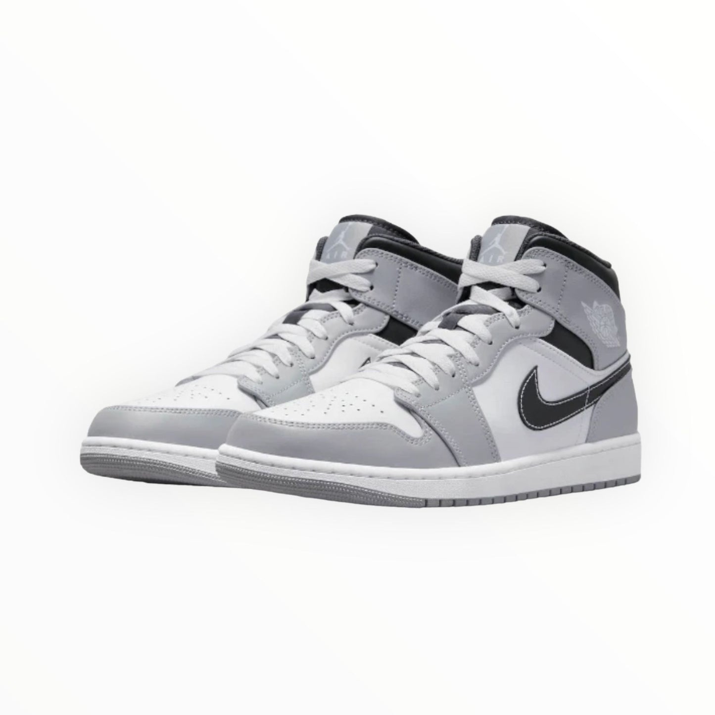 Air Jordan 1 Mid   - Light Smoke Grey Anthracite